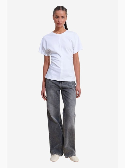 Camiseta de algodón de cuello redondo para mujer dilvin - Kiabi