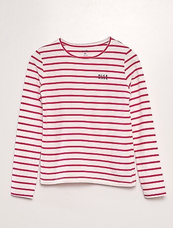 Camiseta de algodón de manga larga