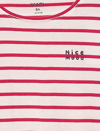 Camiseta de algodón de manga larga