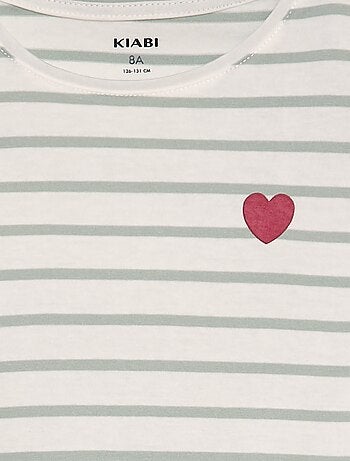 Camiseta de algodón de manga larga