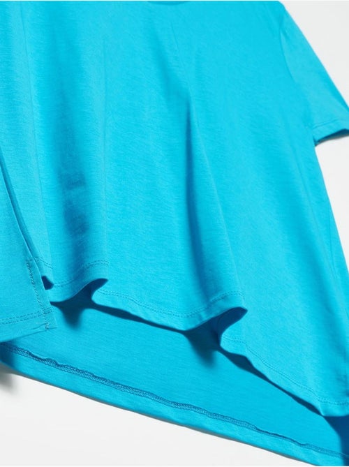 Camiseta de algodón de mujer con cuello en v dilvin - Kiabi