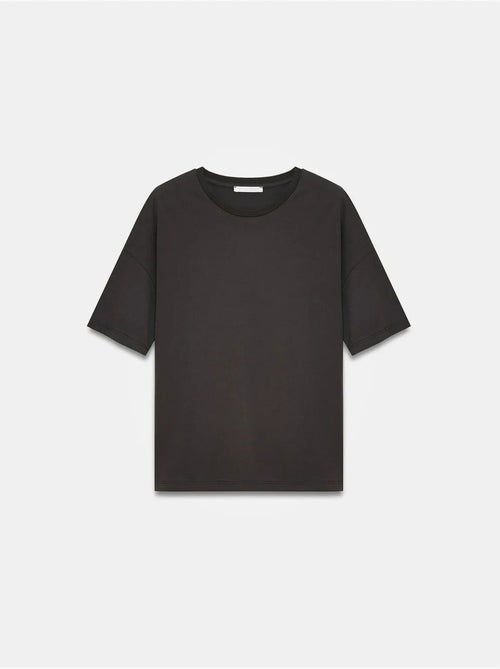 Camiseta de algodón de mujer con cuello redondo dilvin - Kiabi Camiseta de algodón de mujer con cuello redondo dilvin - Kiabi