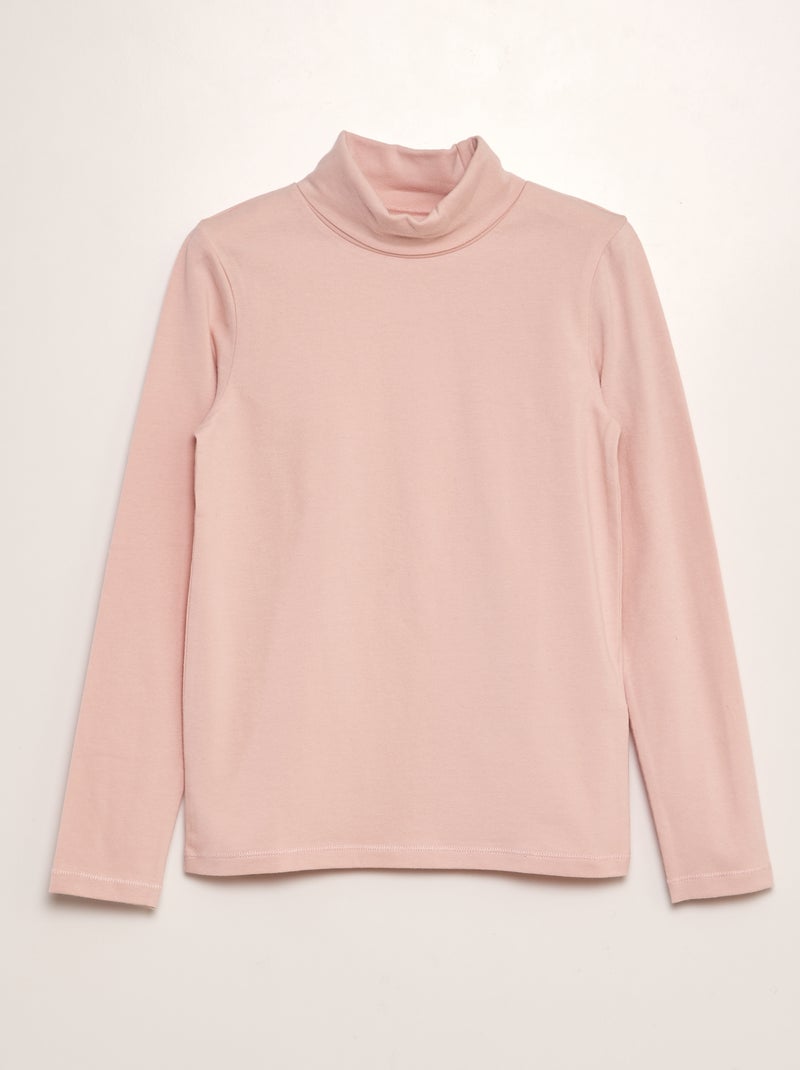 Camiseta de algodón elástico ROSA - Kiabi