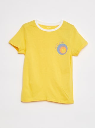 Camiseta de algodón estampada