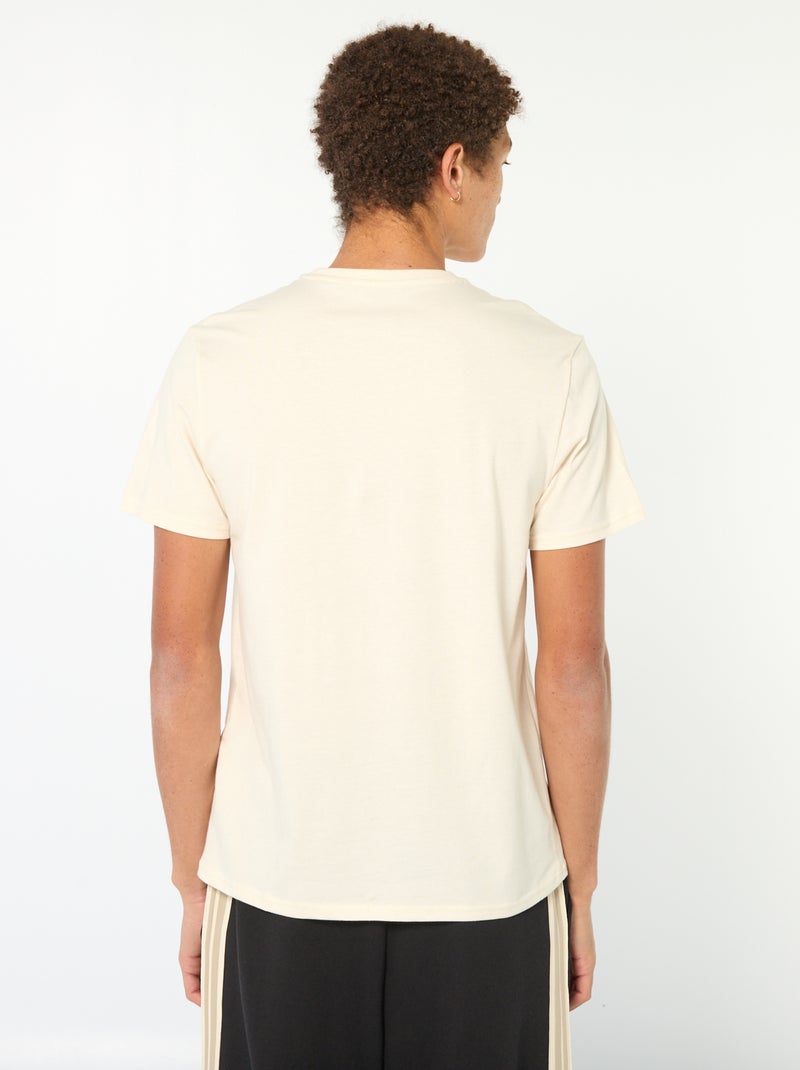 Camiseta de algodón estampada de manga corta Blanco - Kiabi