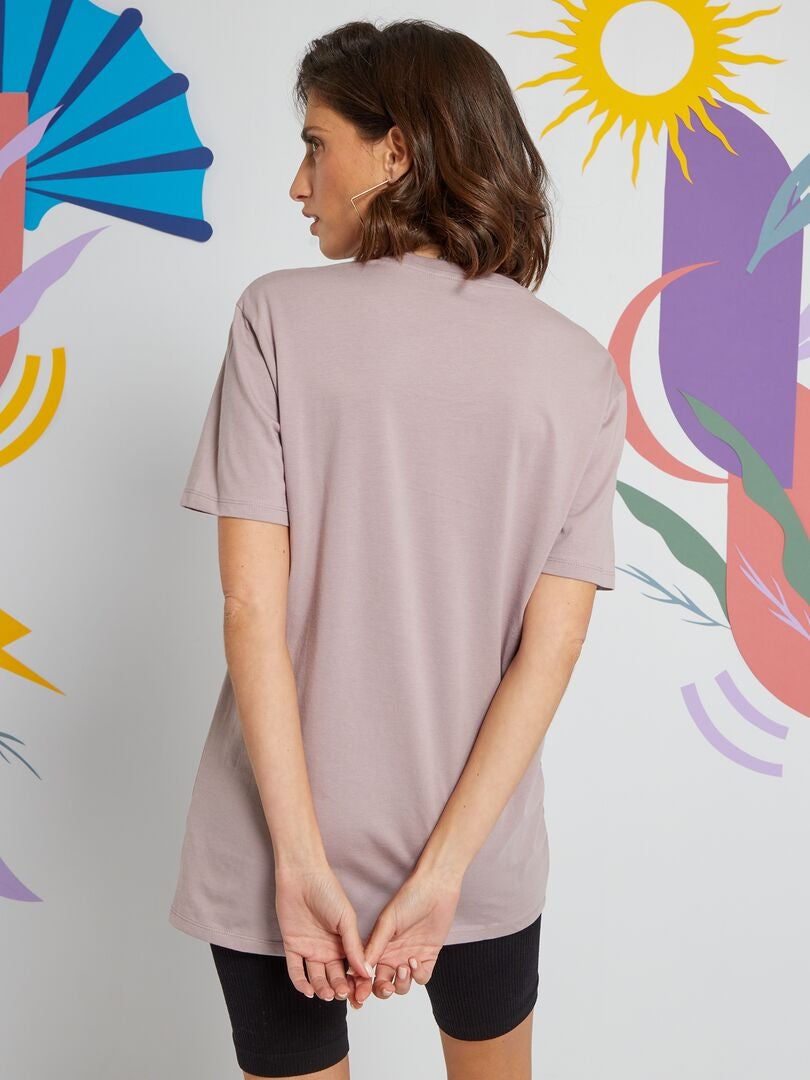 espectro Haiku colorante Camiseta de algodón estampada 'mitología' - ROSA - Kiabi - 7.00€