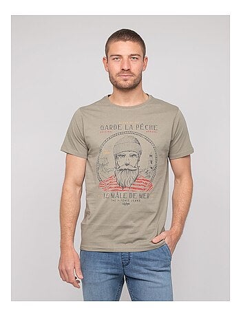 Camiseta de algodón estampada NAVIROL