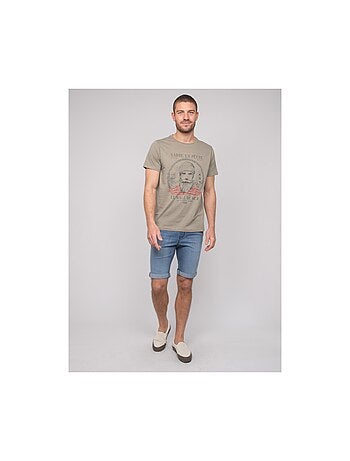 Camiseta de algodón estampada NAVIROL