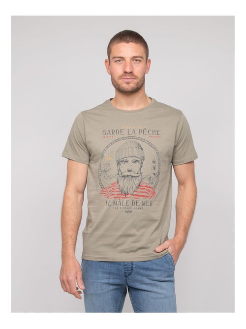 Camiseta de algodón estampada NAVIROL - Kiabi