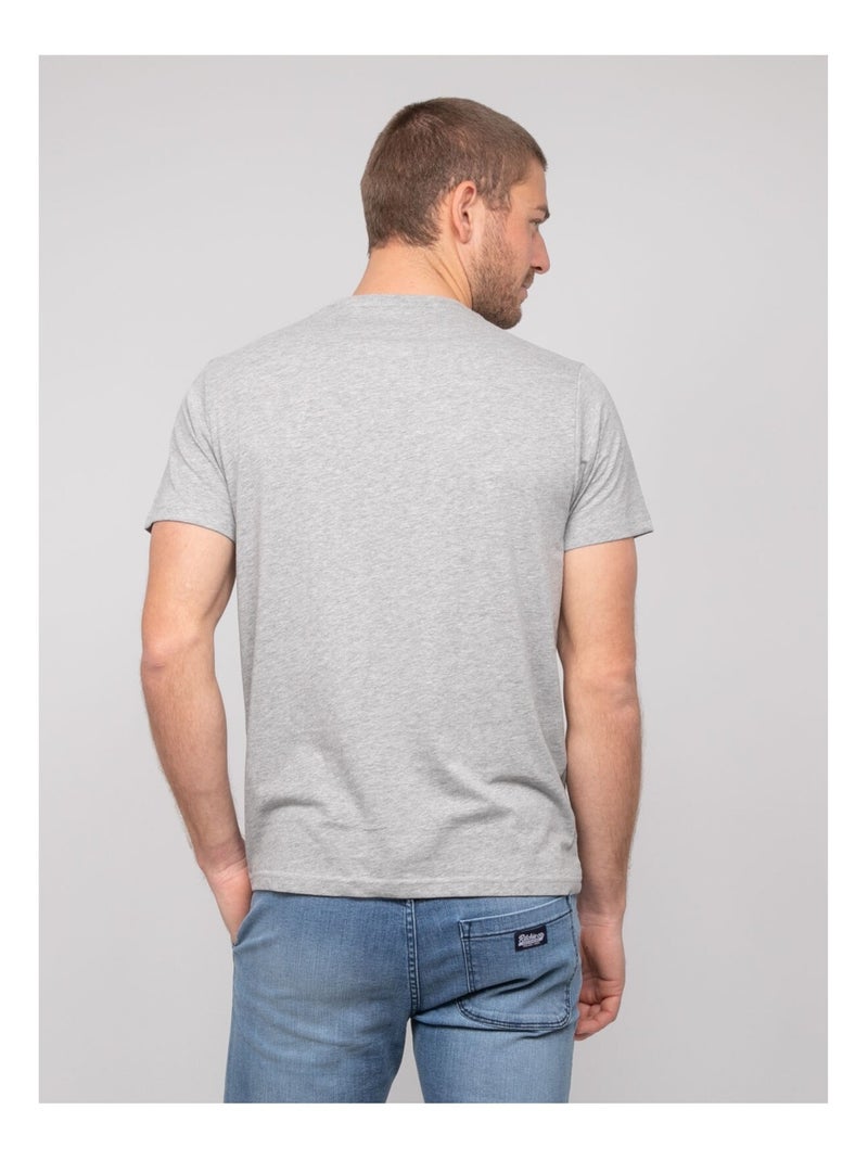 Camiseta de algodón estampada NAVIROL Gris - Kiabi