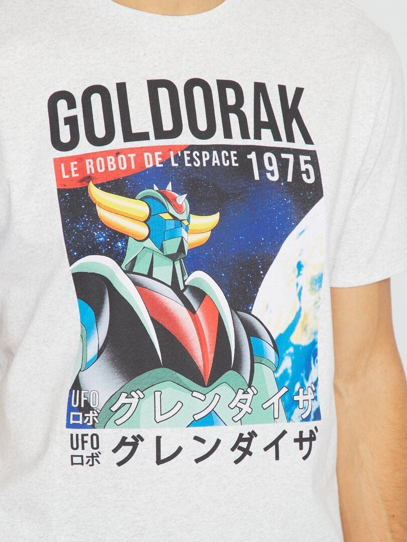 Camiseta de algodón GRIS - Kiabi