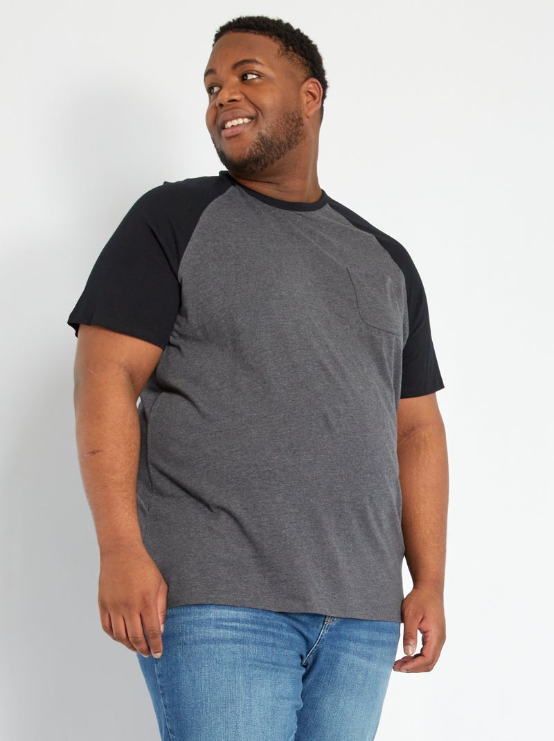 Camiseta de algodón GRIS - Kiabi