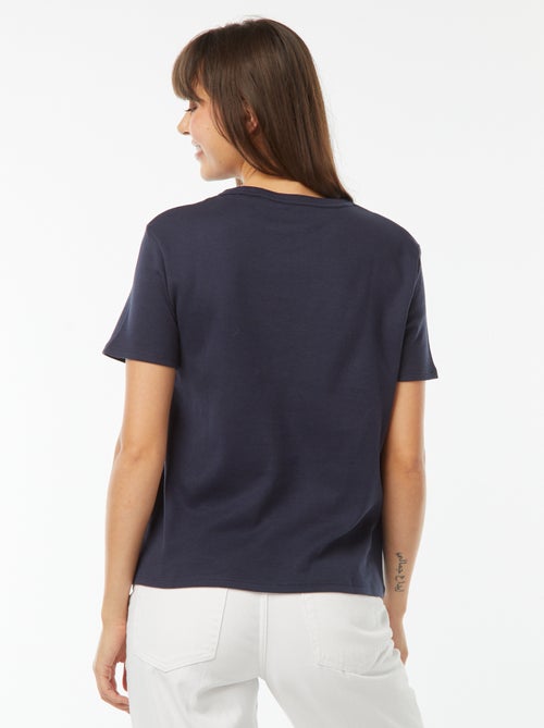 Camiseta de algodón grueso - Kiabi