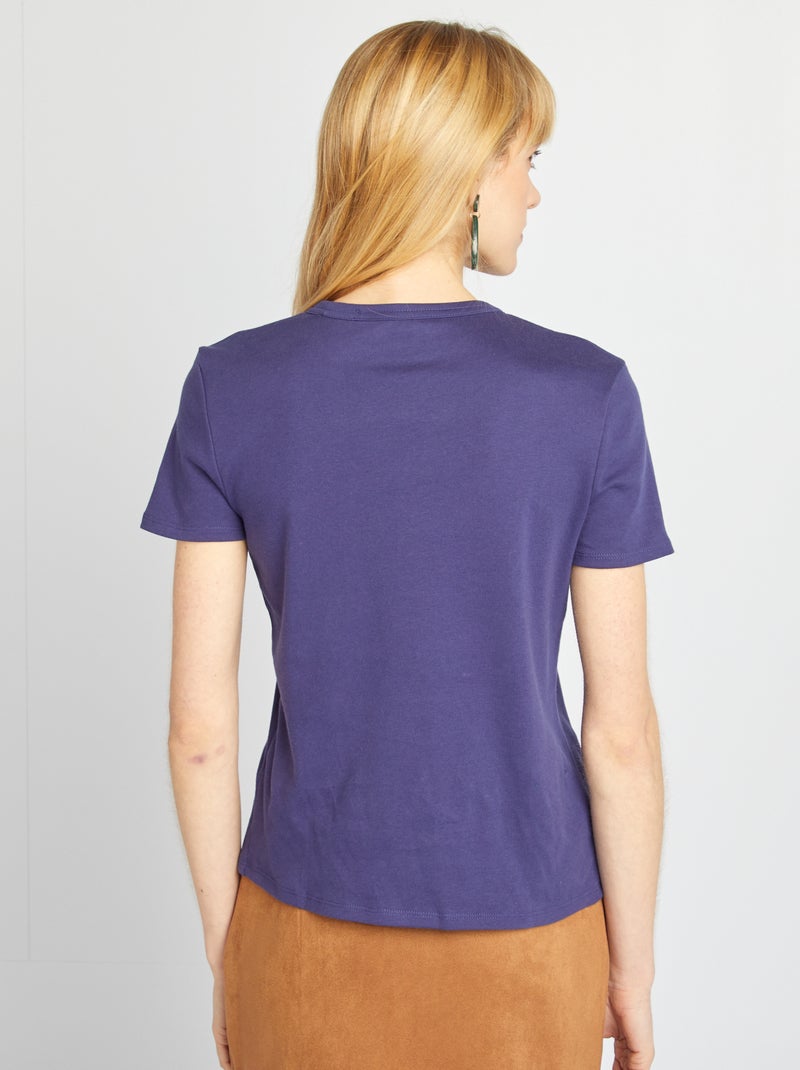 Camiseta de algodón grueso AZUL - Kiabi
