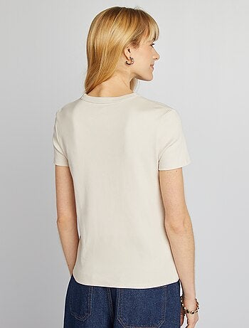 Camiseta de algodón grueso