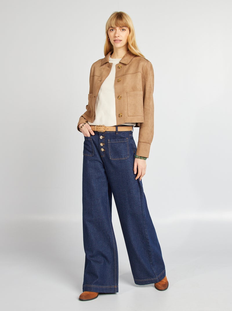 Camiseta de algodón grueso GRIS - Kiabi