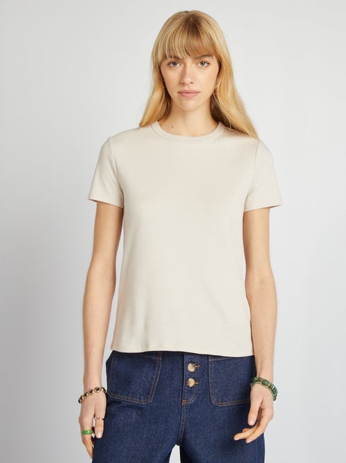 Camiseta de algodón grueso - Kiabi