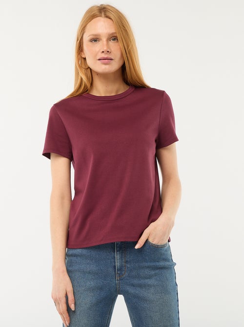 Camiseta de algodón grueso - Kiabi
