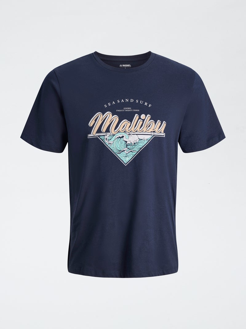 Camiseta de algodón 'JJ Rebel' AZUL - Kiabi
