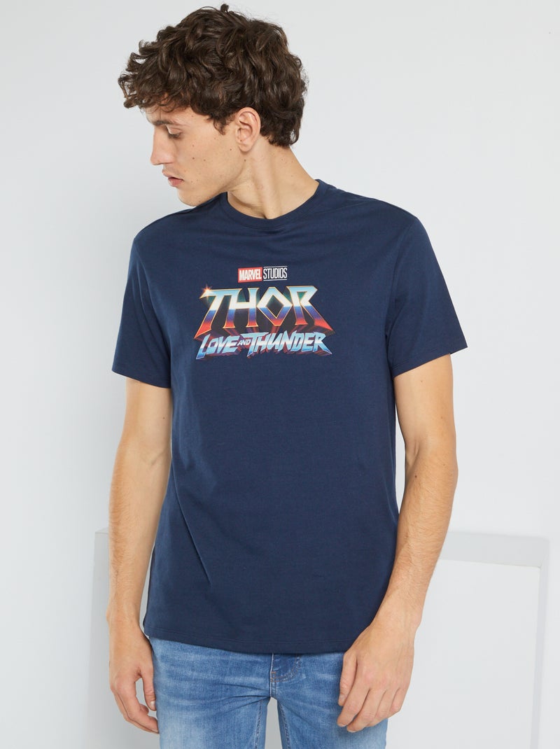 Camiseta de algodón 'Marvel' NEGRO - Kiabi