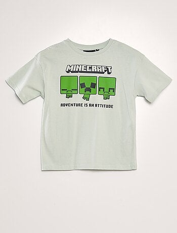Camiseta de algodón 'Minecraft'