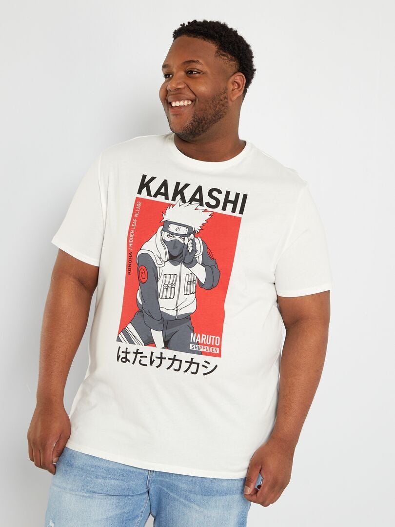 Camiseta de algodón 'Naruto' blanco nieve - Kiabi