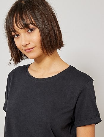 Mujer talla 34 a 48 - Camiseta de algodón orgánico - Kiabi