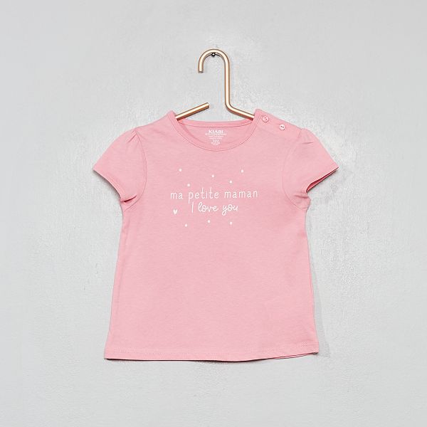 camiseta rosa niña