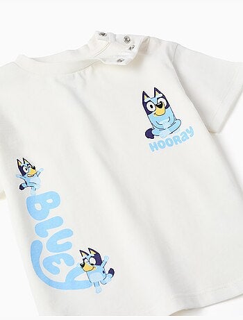 Camiseta de algodón + pantalón corto con Bluey