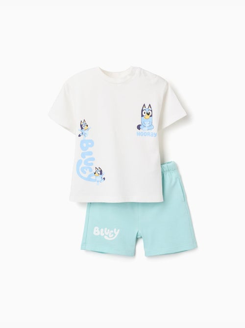 Camiseta de algodón + pantalón corto con Bluey - Kiabi