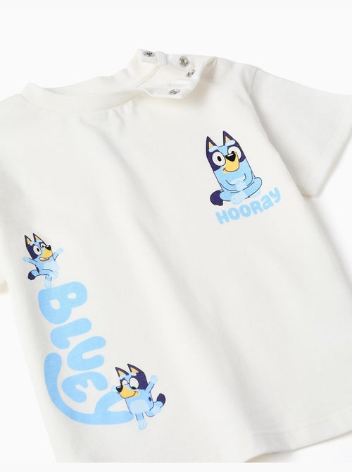 Camiseta de algodón + pantalón corto con Bluey - Kiabi