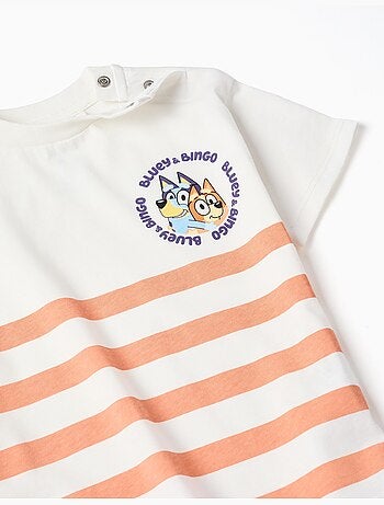 Camiseta de algodón + pantalón corto con Bluey