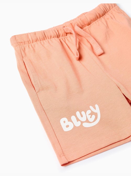 Camiseta de algodón + pantalón corto con Bluey - Kiabi