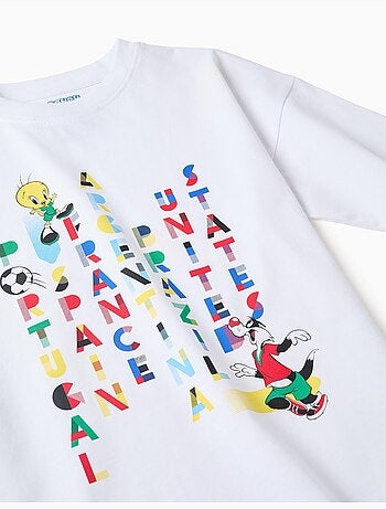 Camiseta de algodón + pantalón corto Looney Tunes