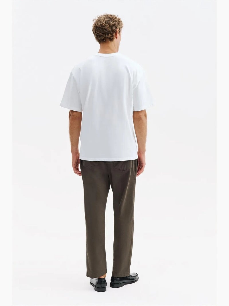 Camiseta de algodón para hombre giesto Blanco - Kiabi
