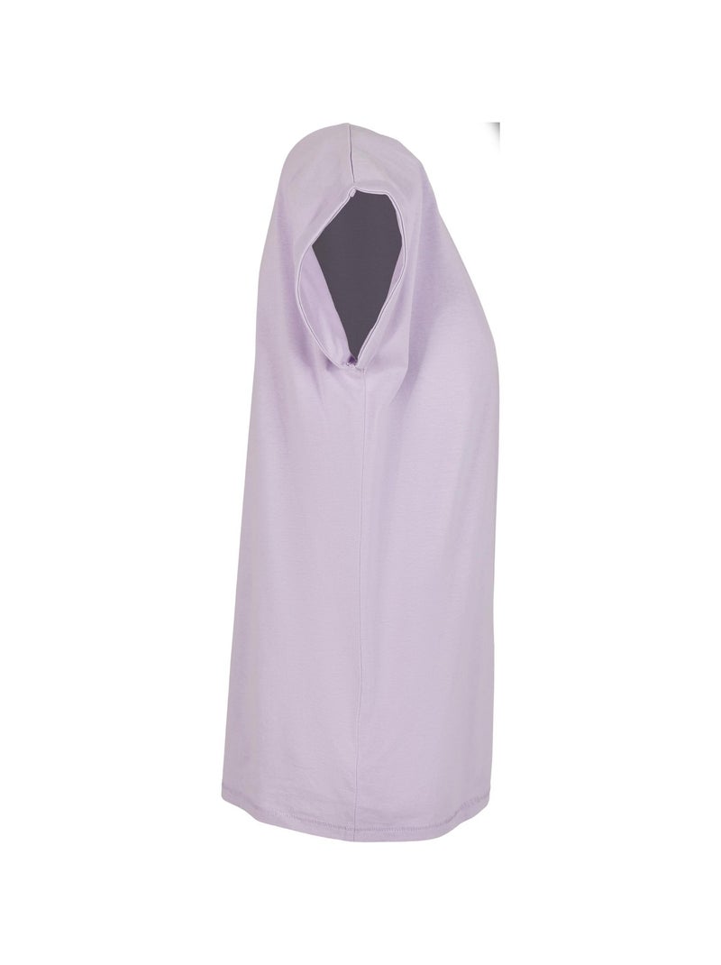 Camiseta de algodón para mujer - build your brand Malva lila - Kiabi