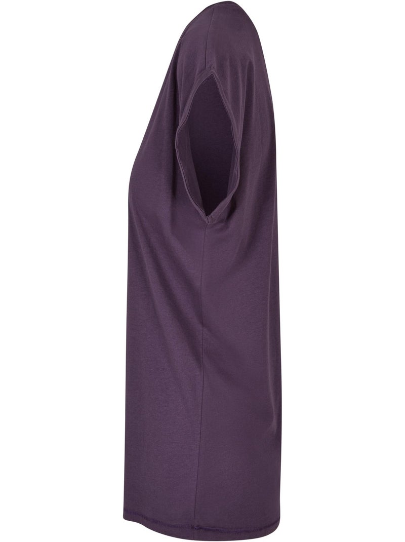 Camiseta de algodón para mujer - build your brand Violeta oscuro - Kiabi