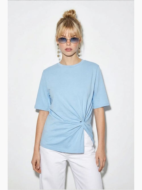 Camiseta de algodón para mujer lucci - Kiabi Camiseta de algodón para mujer lucci - Kiabi