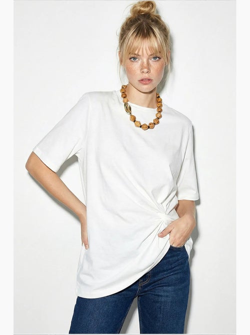 Camiseta de algodón para mujer lucci - Kiabi