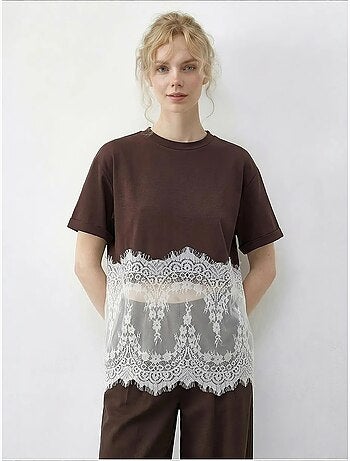 Camiseta de algodón para mujer lucci