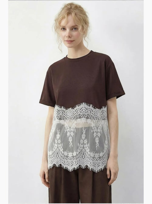 Camiseta de algodón para mujer lucci - Kiabi Camiseta de algodón para mujer lucci - Kiabi