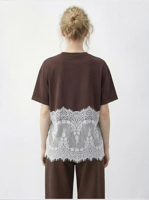Camiseta de algodón para mujer lucci - Kiabi Camiseta de algodón para mujer lucci - Kiabi