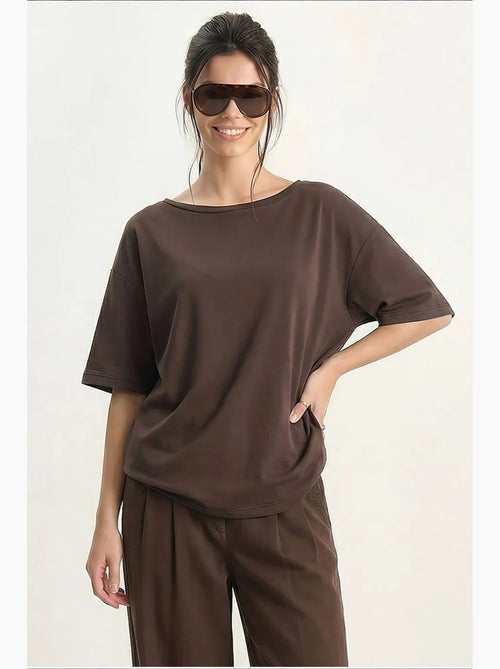 Camiseta de algodón para mujer lucci - Kiabi