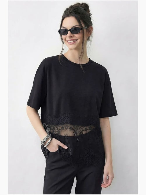 Camiseta de algodón para mujer lucci - Kiabi