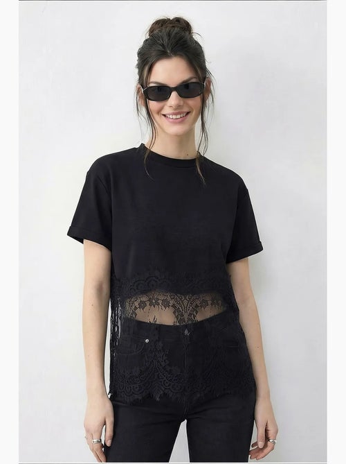 Camiseta de algodón para mujer lucci - Kiabi