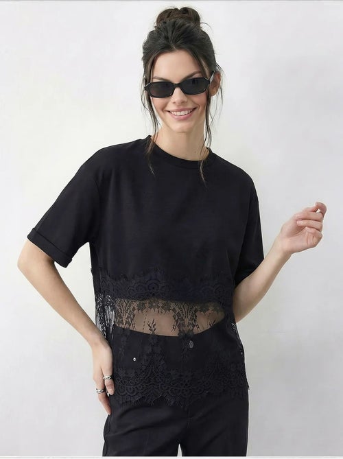 Camiseta de algodón para mujer lucci - Kiabi