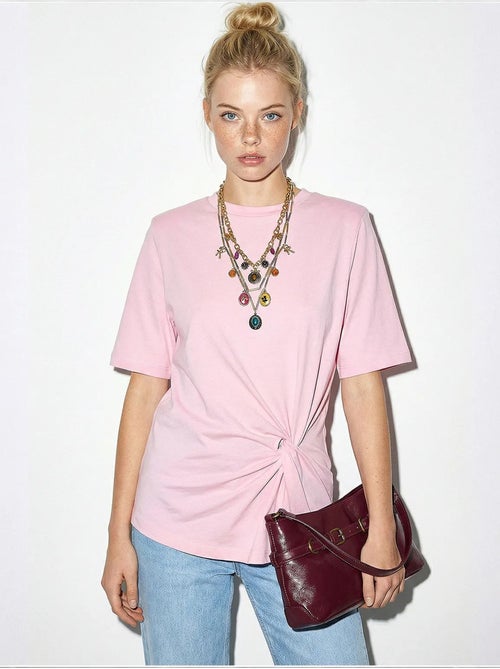 Camiseta de algodón para mujer lucci - Kiabi