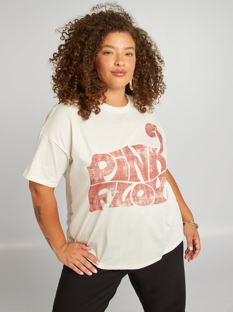 Camiseta de algodón 'Pink Floyd' BLANCO - Kiabi