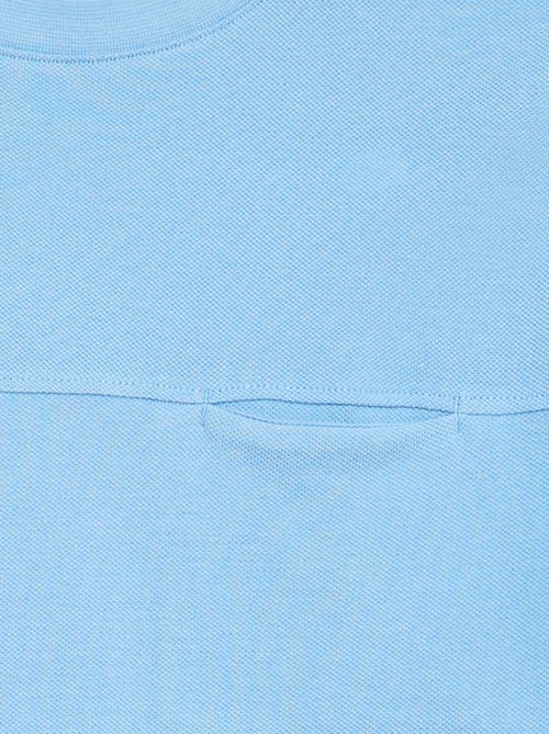 Camiseta de algodón piqué de manga corta - Kiabi