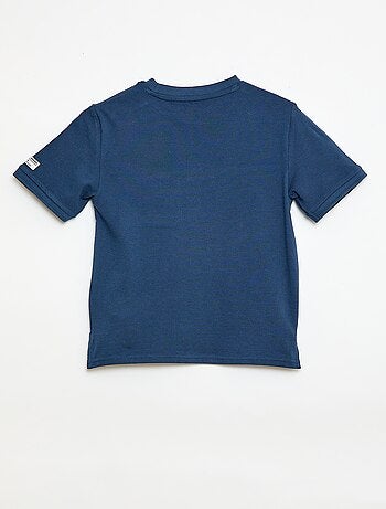 Camiseta de algodón piqué de manga corta